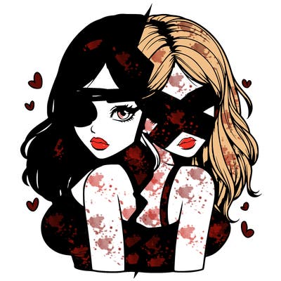 realistic girl split