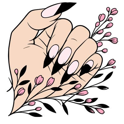 nails with french tip