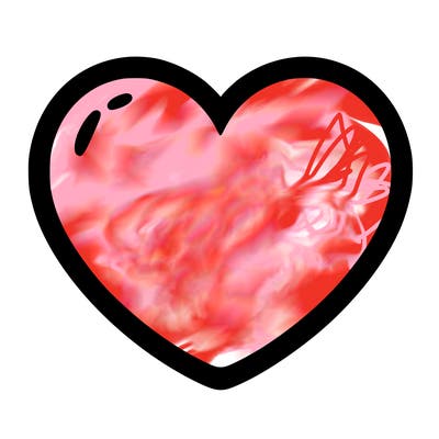 a blank heart