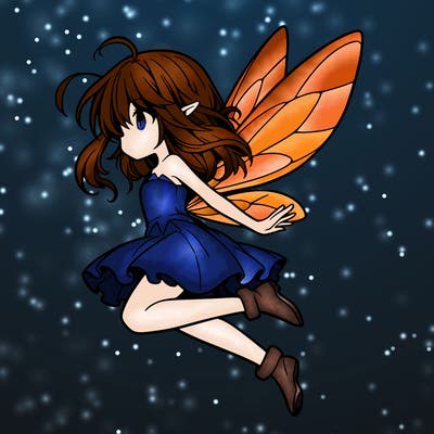 manga fairy flying