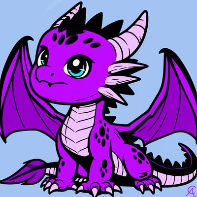 fierce baby night dragon