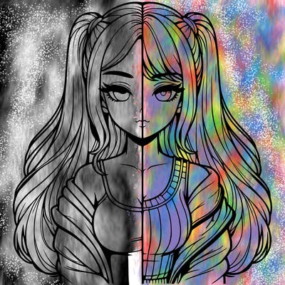 realistic girl split