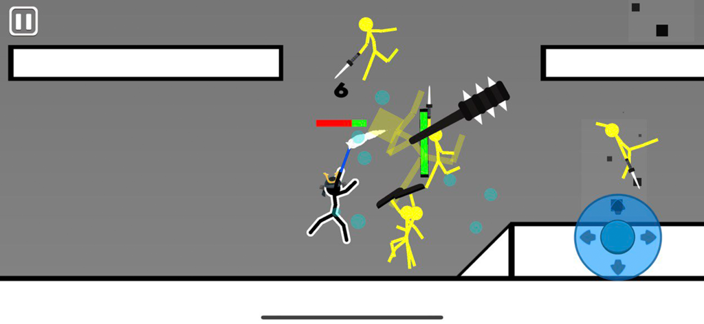 Action-packed stickman battle in Supreme Duelist 2021 featuring physics-based combat with weapons