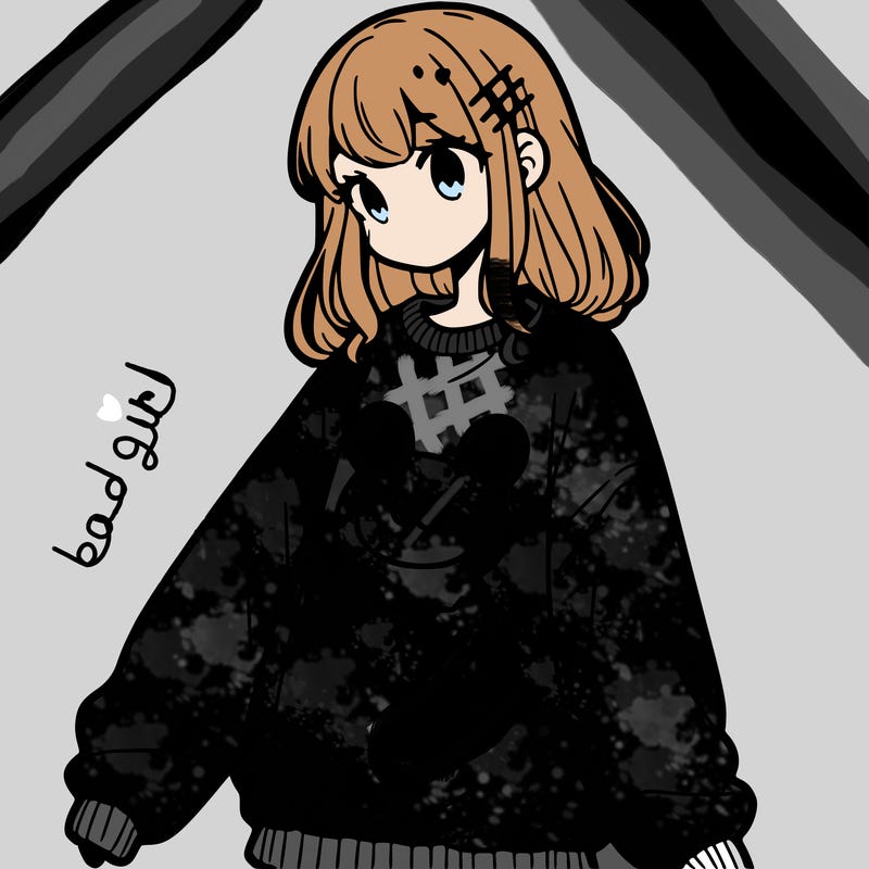 girl wearing frogging sweatshirt