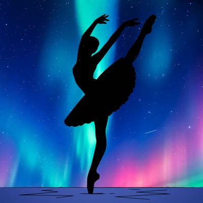 a ballerina in motion.