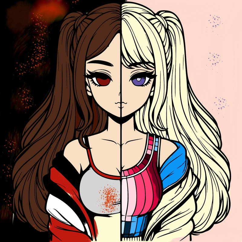 realistic girl split