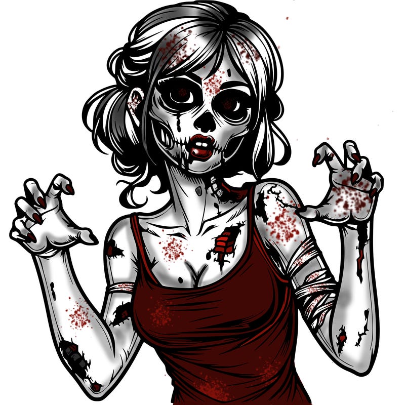 realistic zombie girl