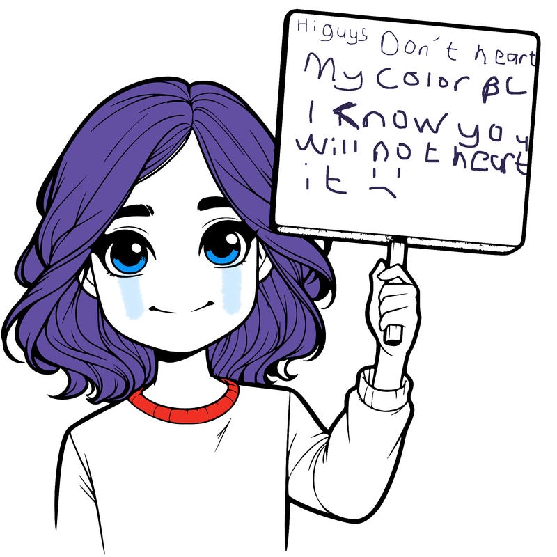 realistic girl holding up a sign