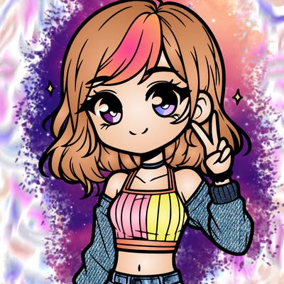 cute girl with crop top