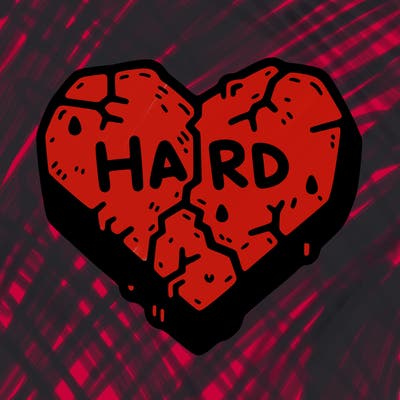 hard heart drawing
