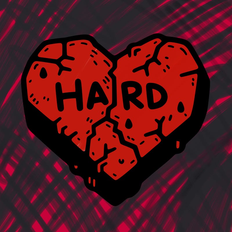 hard heart drawing