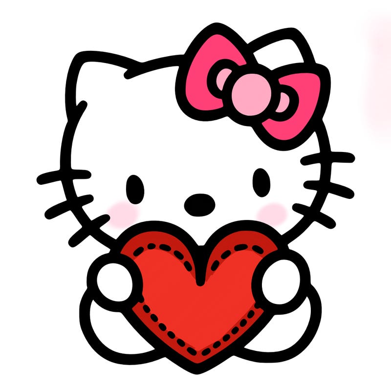 hello kitty with heart
