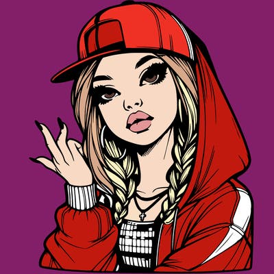 realistic hip hop girl