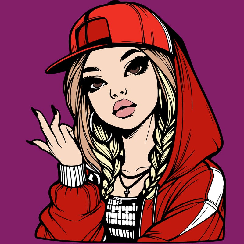 realistic hip hop girl
