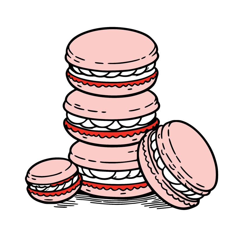 stack of macarons