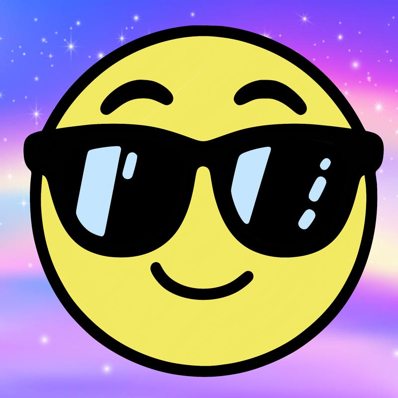 emoji with sunglasses