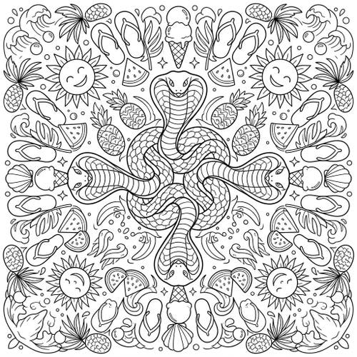 Snake Mandalas