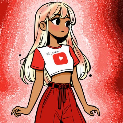 girl in a cute crop top