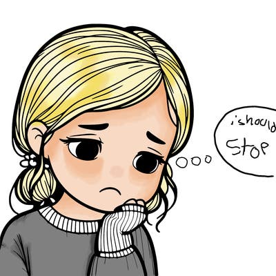 sad realistic girl