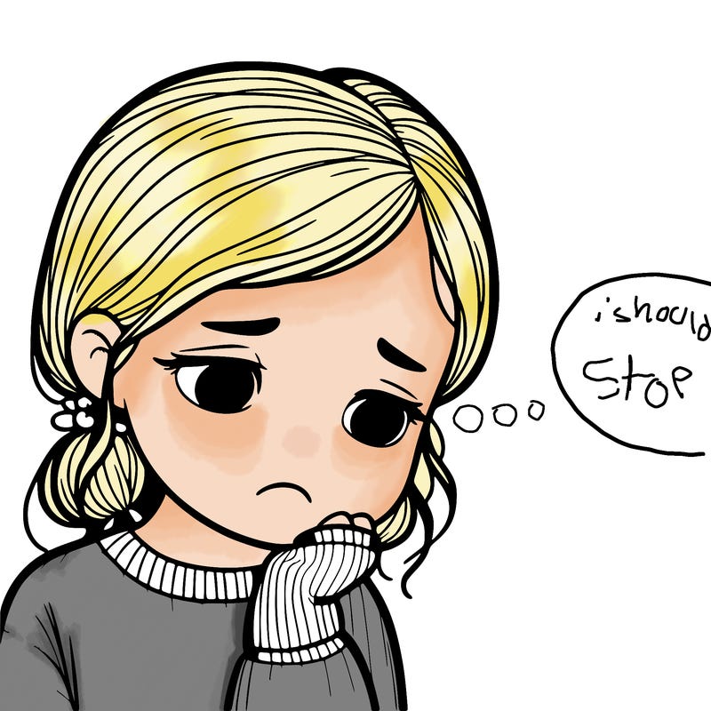 sad realistic girl