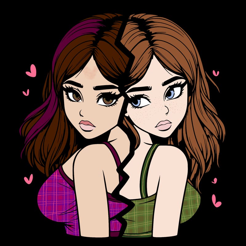 realistic girl split