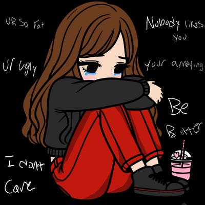 a girl  after a breakup