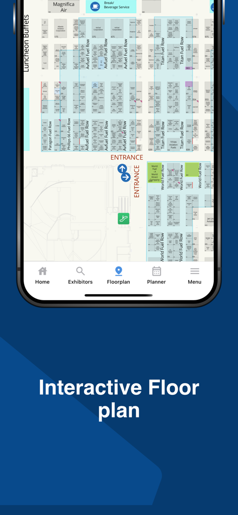 NBAA SDC2026のインタラクティブ展示フロアプラン