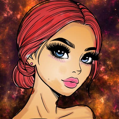 realistic girl with lashes