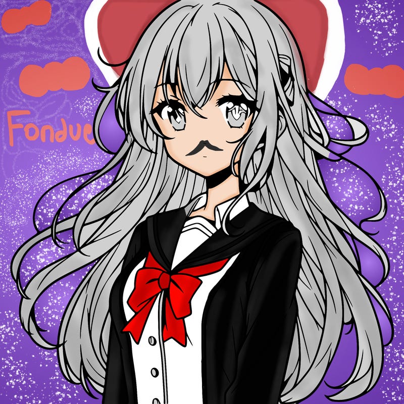 anime girl with long hair