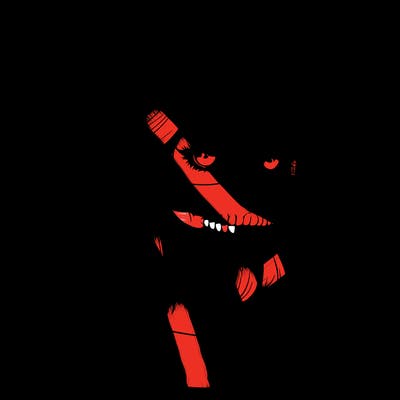 realistic girl with skull