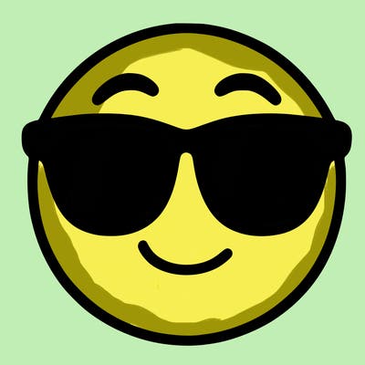 emoji with sunglasses