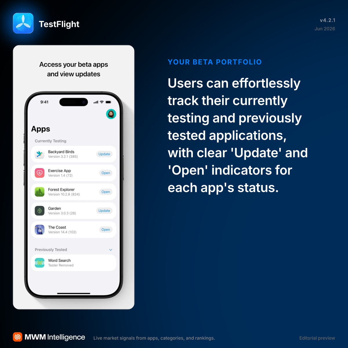 TestFlight - Developer Tools App | MWM