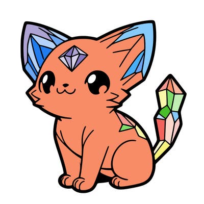crystal kitten