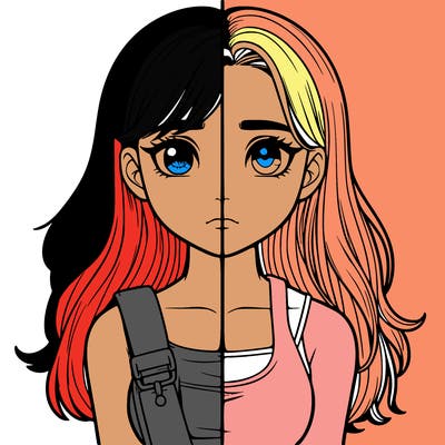 realistic girl split