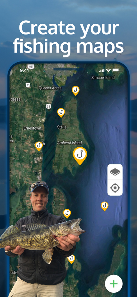 Fishing Forecast: Map & Points - Sports App | MWM