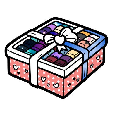 a box of chocolate for valentines day