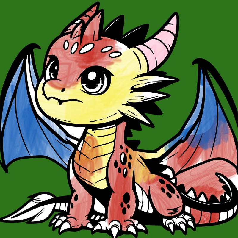 fierce baby night dragon