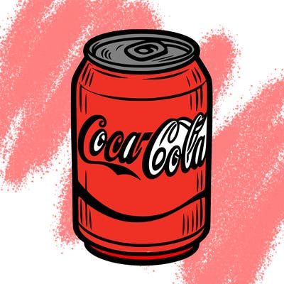 a can of coca-cola