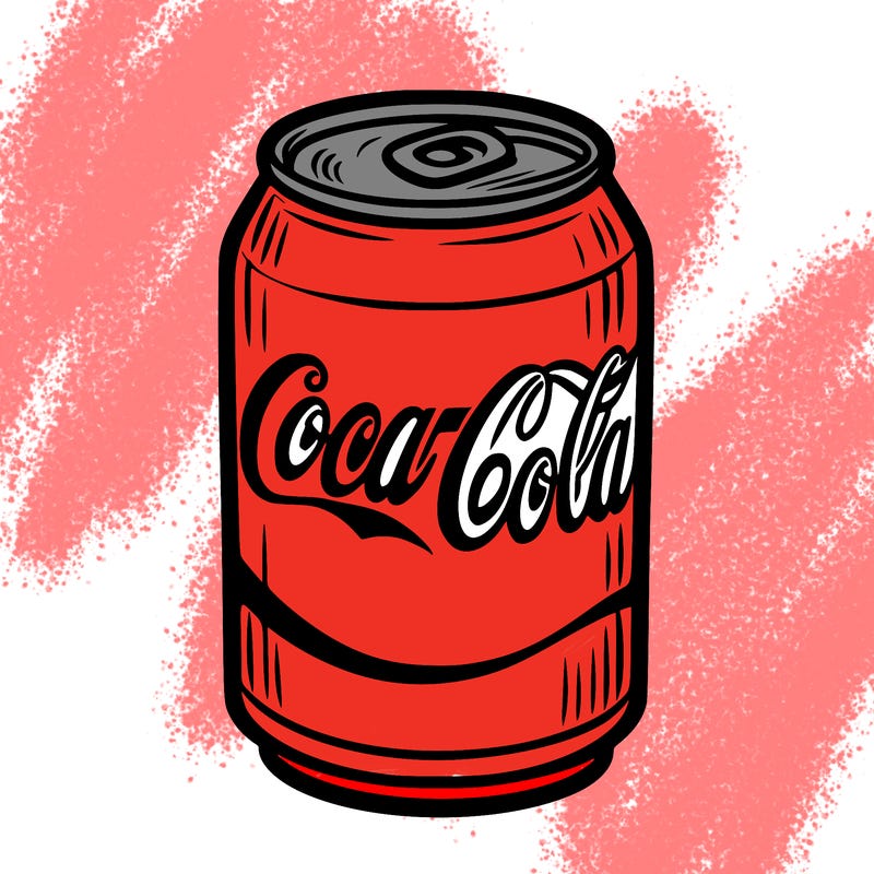 a can of coca-cola