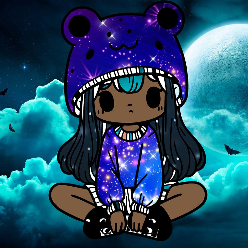 a girl wearing a frog hat and some frog socks