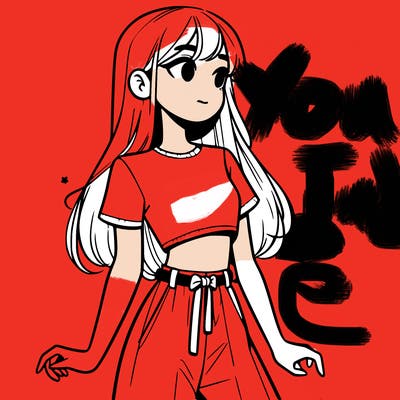 girl in a cute crop top