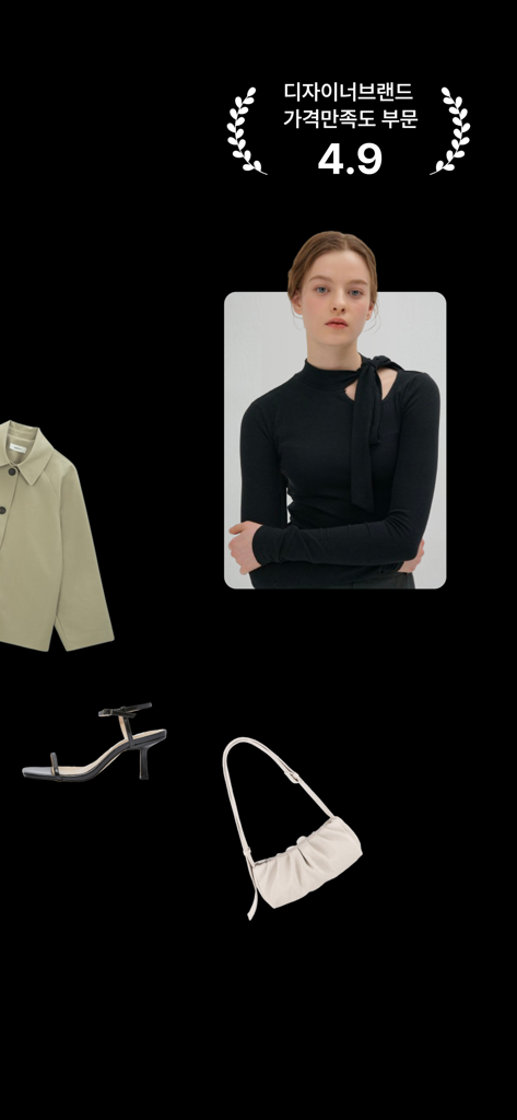 Vêtements et accessoires de marque de créateur montrés avec une note de satisfaction de prix de 4,9