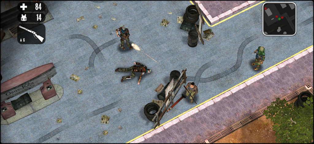 Hardboiled - Isometrische taktische Kampfansicht im postapokalyptischen RPG Hardboiled