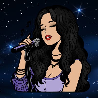 realistic female singer