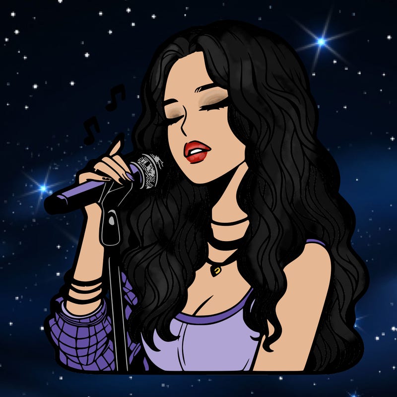 realistic female singer