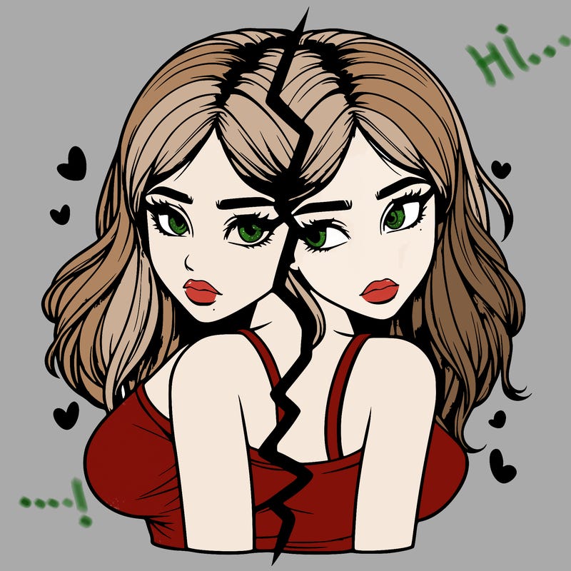 realistic girl split