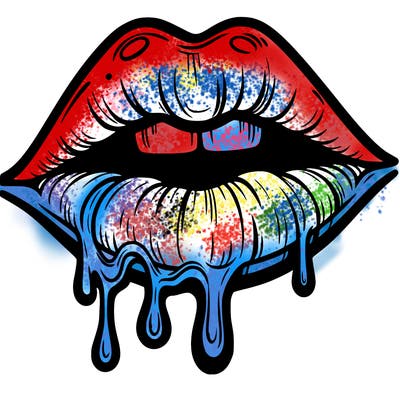 lips that look realistic and drip