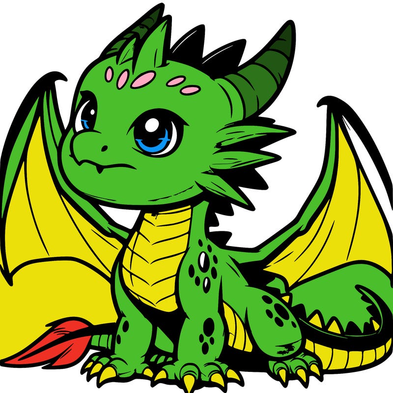 fierce baby night dragon