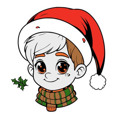 realistic christmas boy