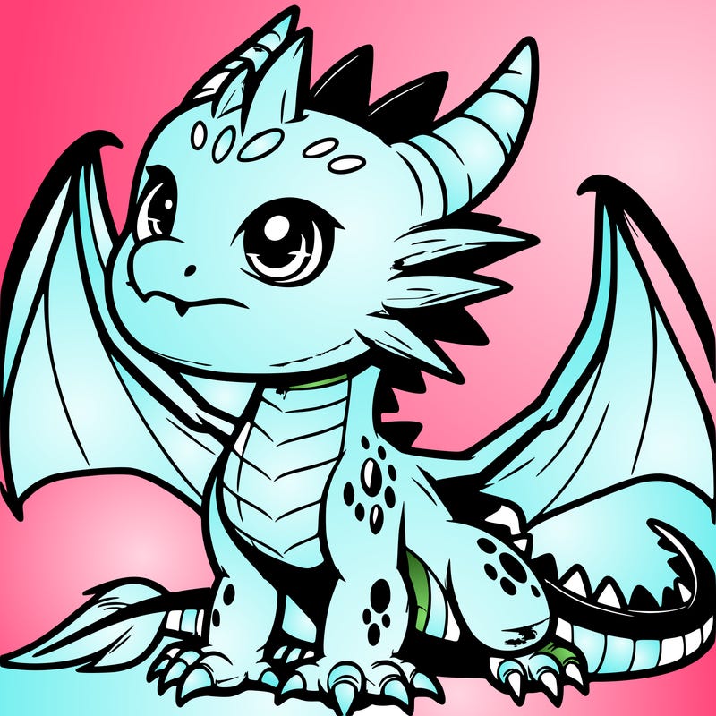 fierce baby night dragon